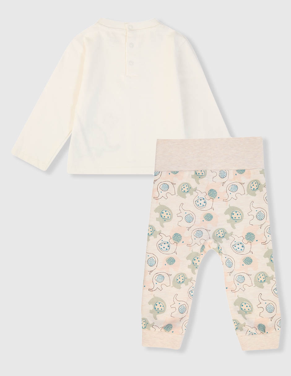 Conjunto Weekend Baby de algodón para bebé niña 2 piezas