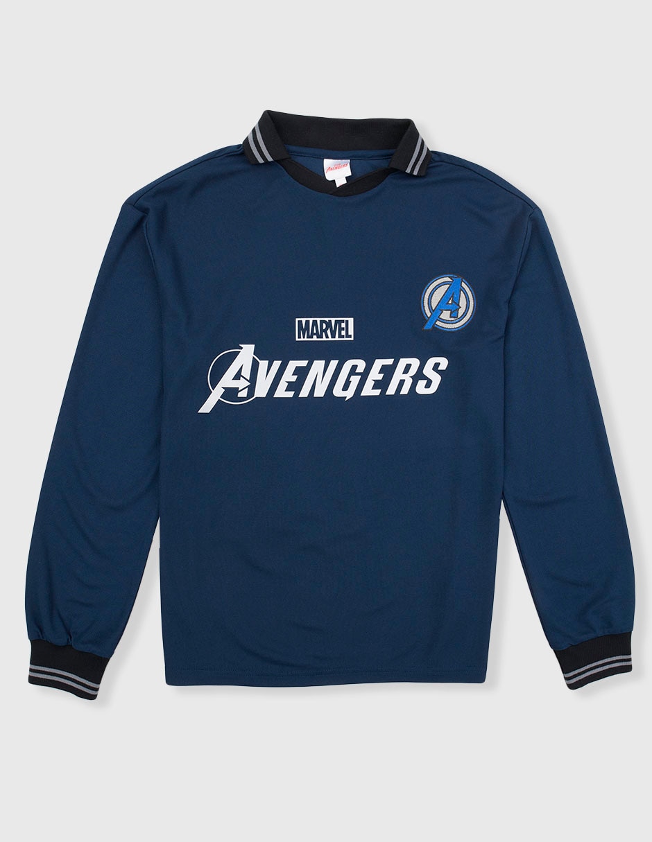 Playera Avengers manga larga para niño