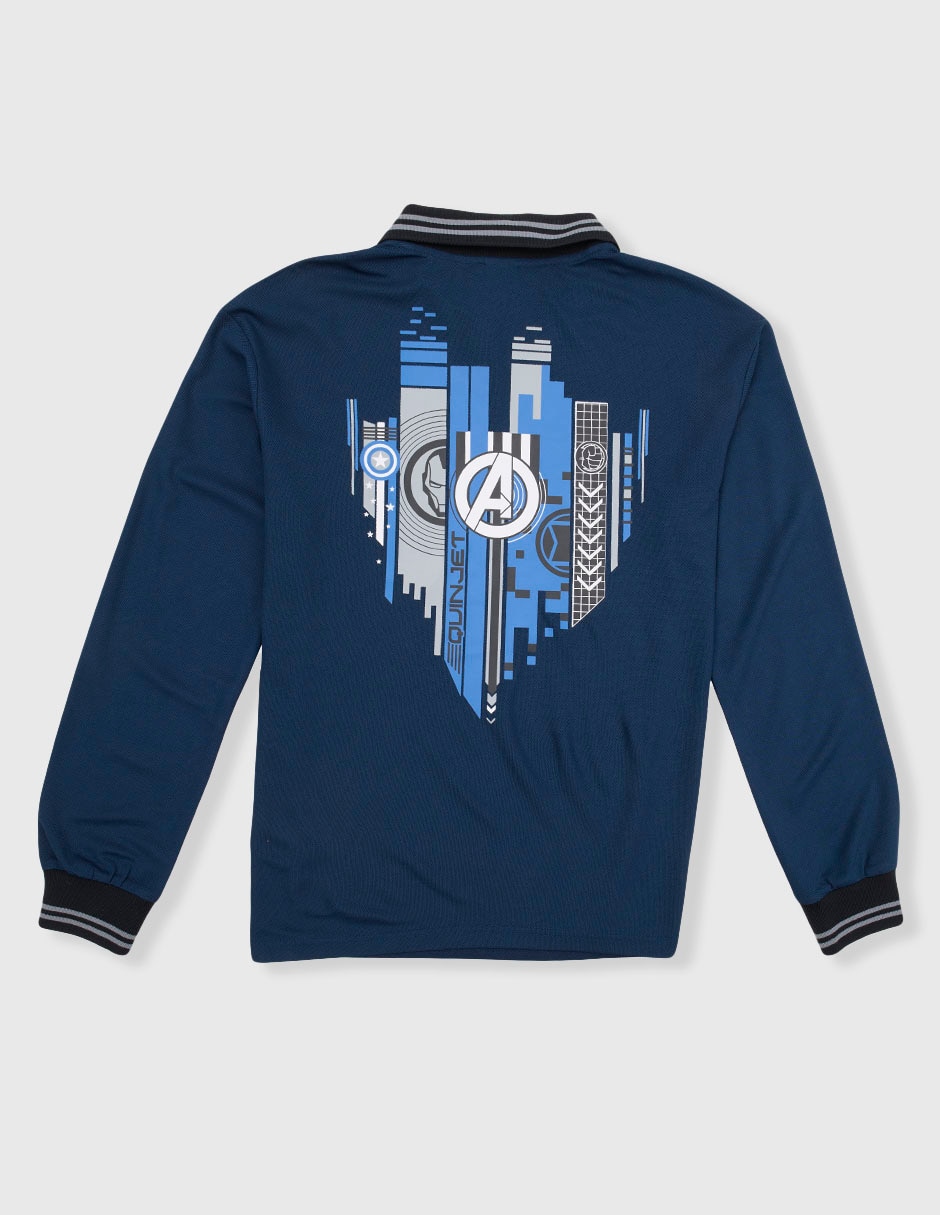 Playera Avengers manga larga para niño 5