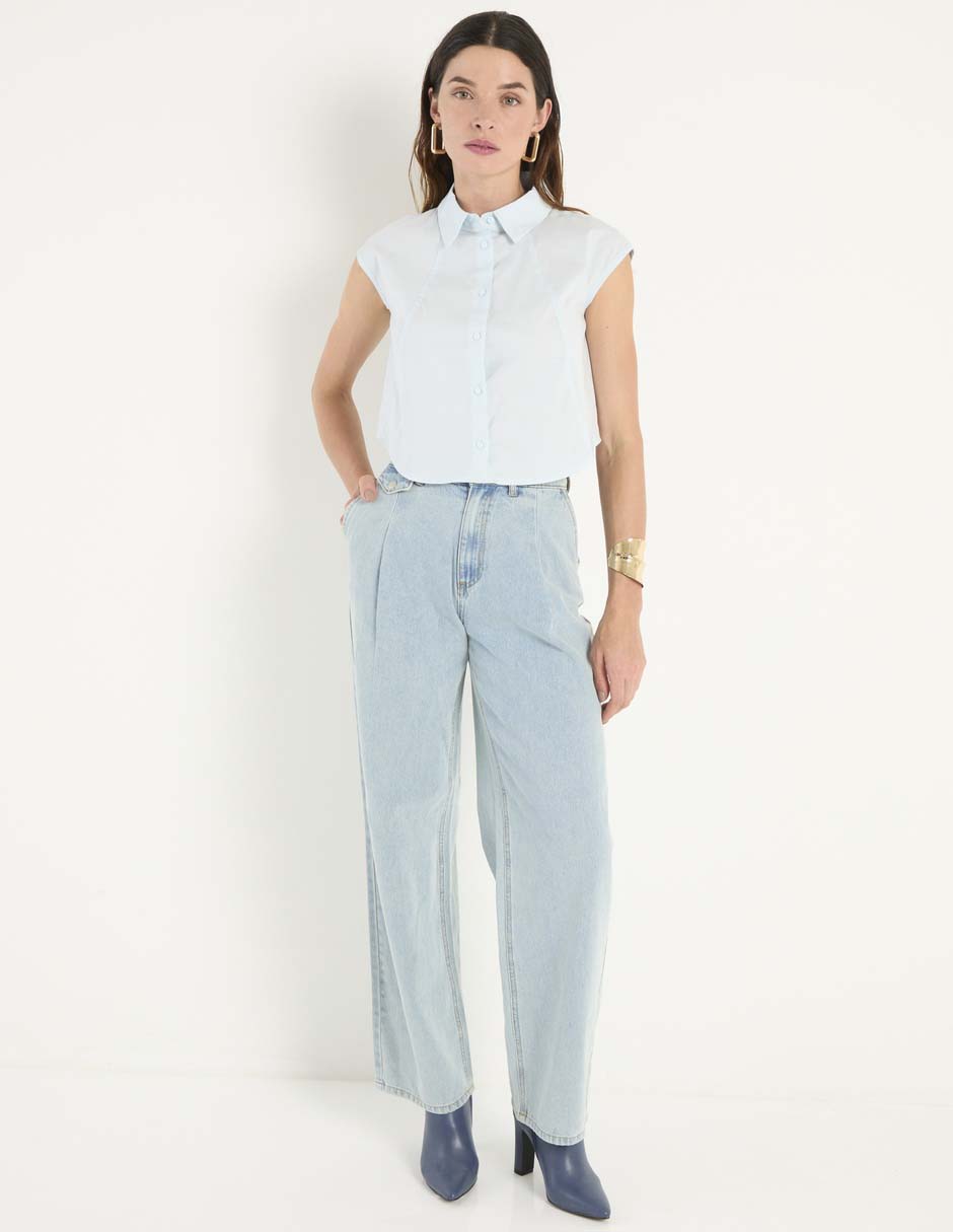 Blusa manga corta para mujer 3