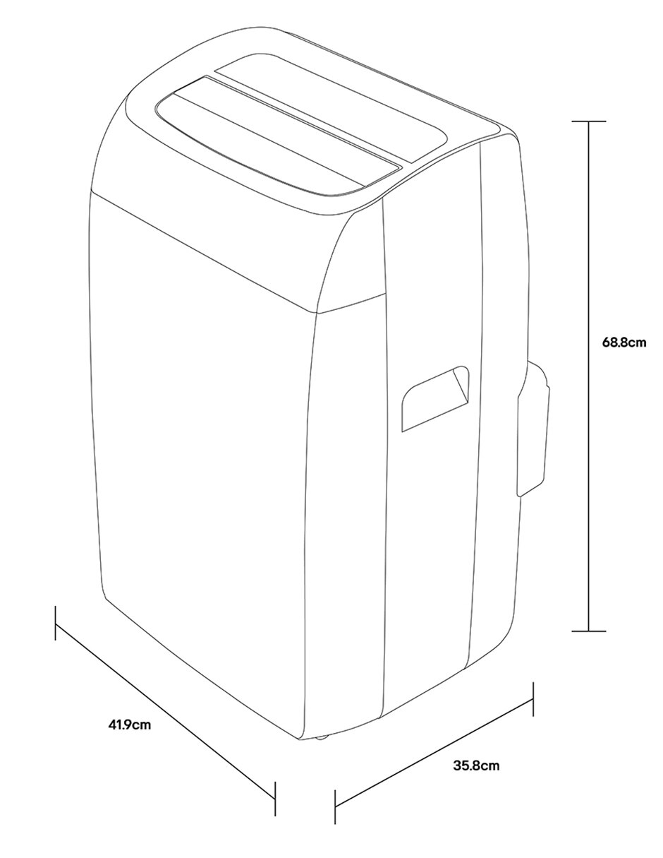 Aire acondicionado frío y calor 14000 BTU LP1425WH 115 V 10