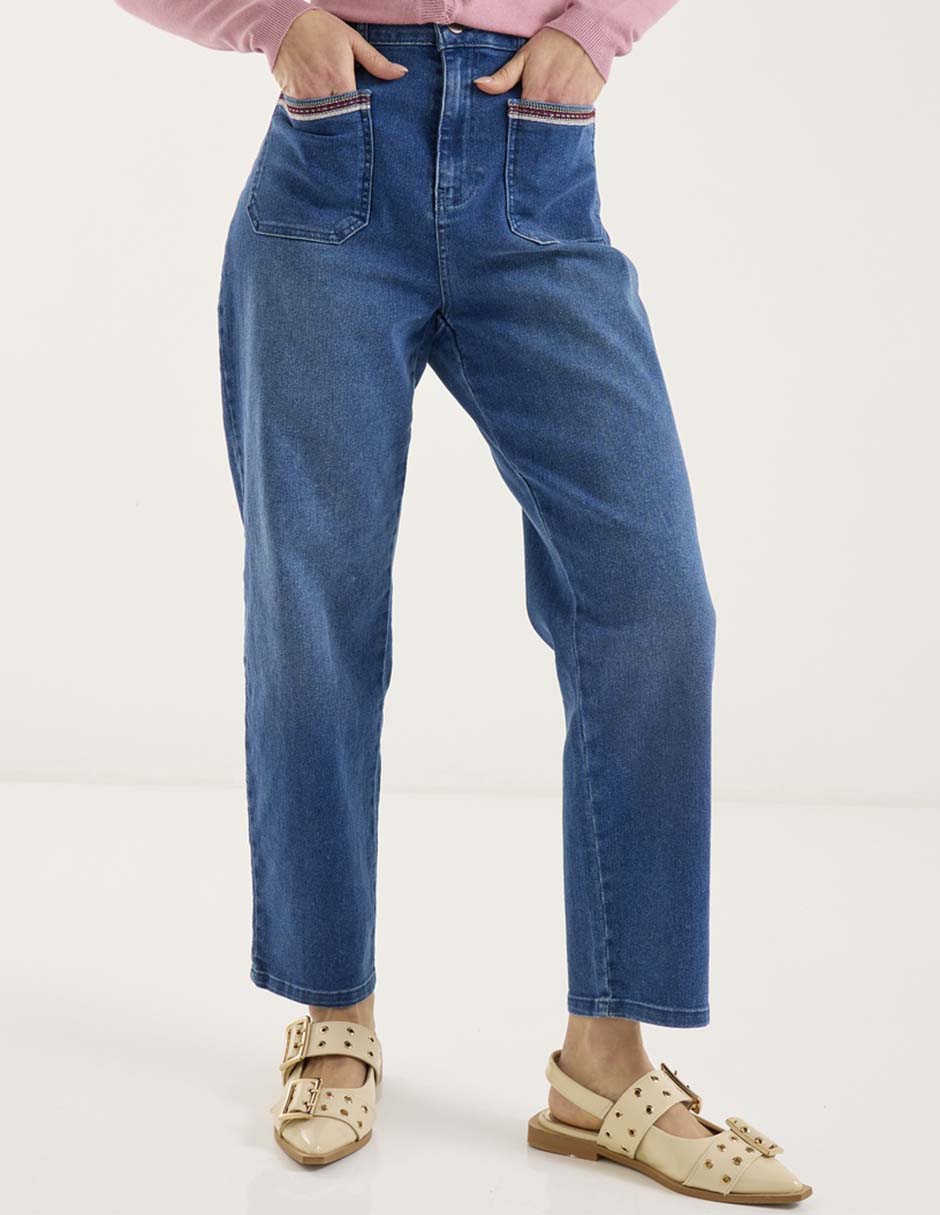 Jeans straight para mujer