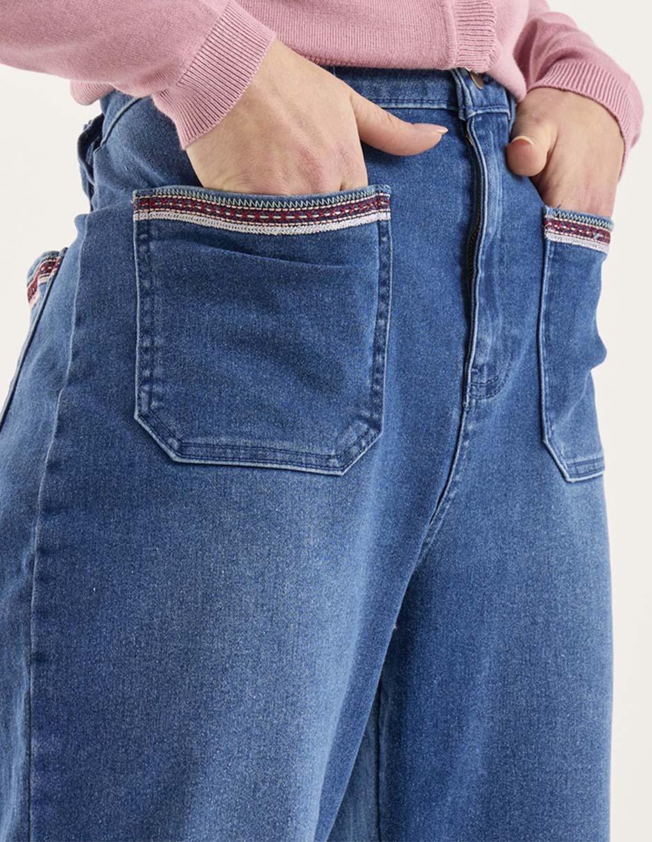 Jeans straight para mujer 2