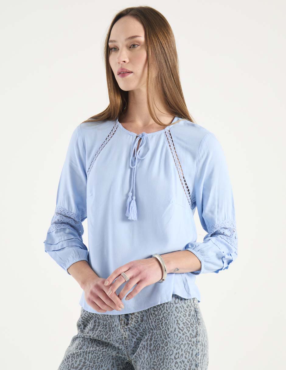 Blusa manga larga para mujer 1