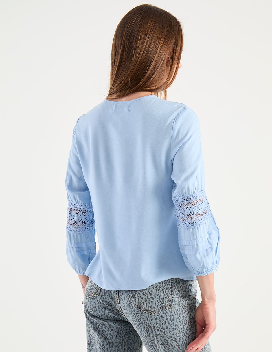 Blusa manga larga para mujer 5