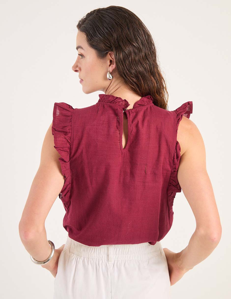 Blusa Week by Weekend manga corta para mujer