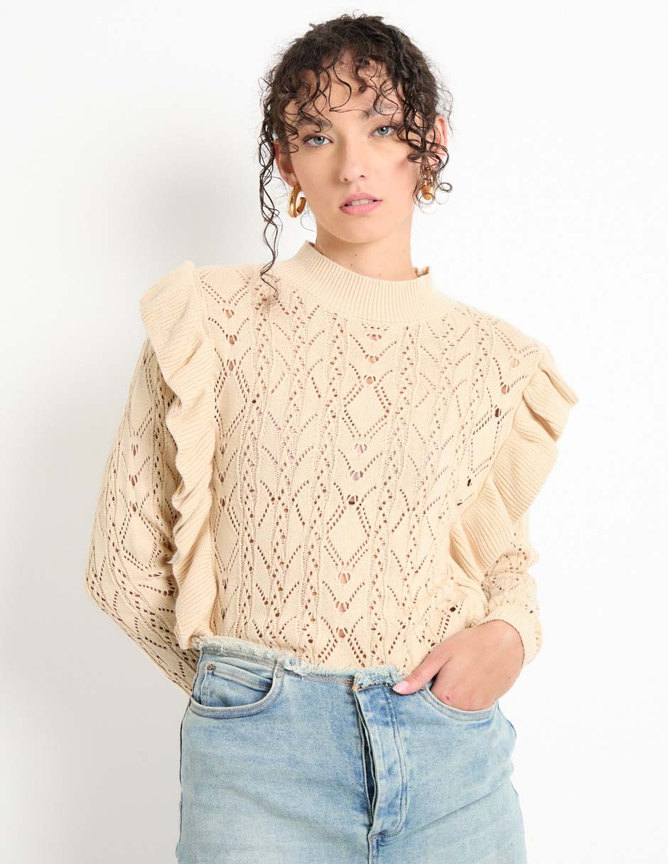 Suéter cuello alto para mujer Suéter cuello alto para mujer