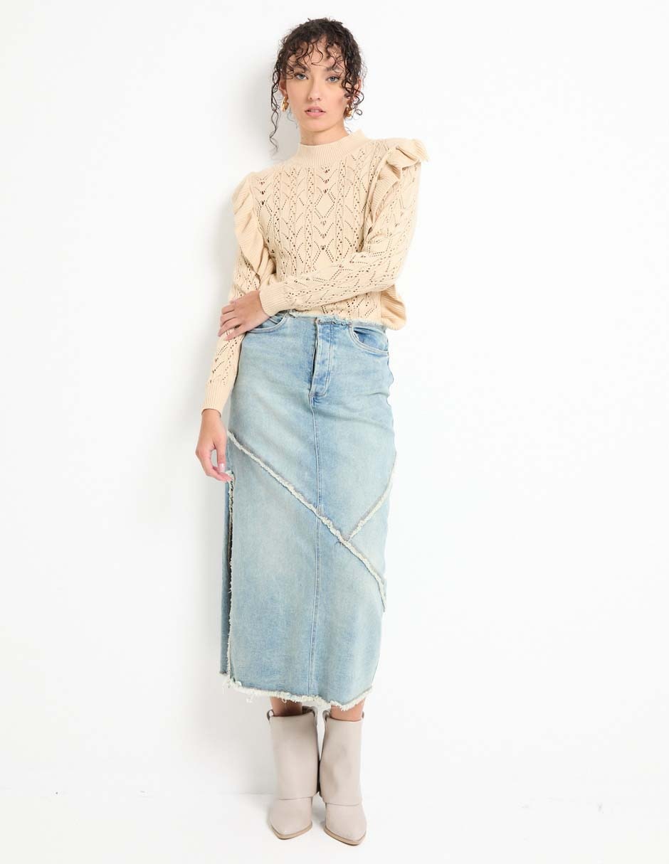 Suéter Week By Weekend cuello alto para mujer