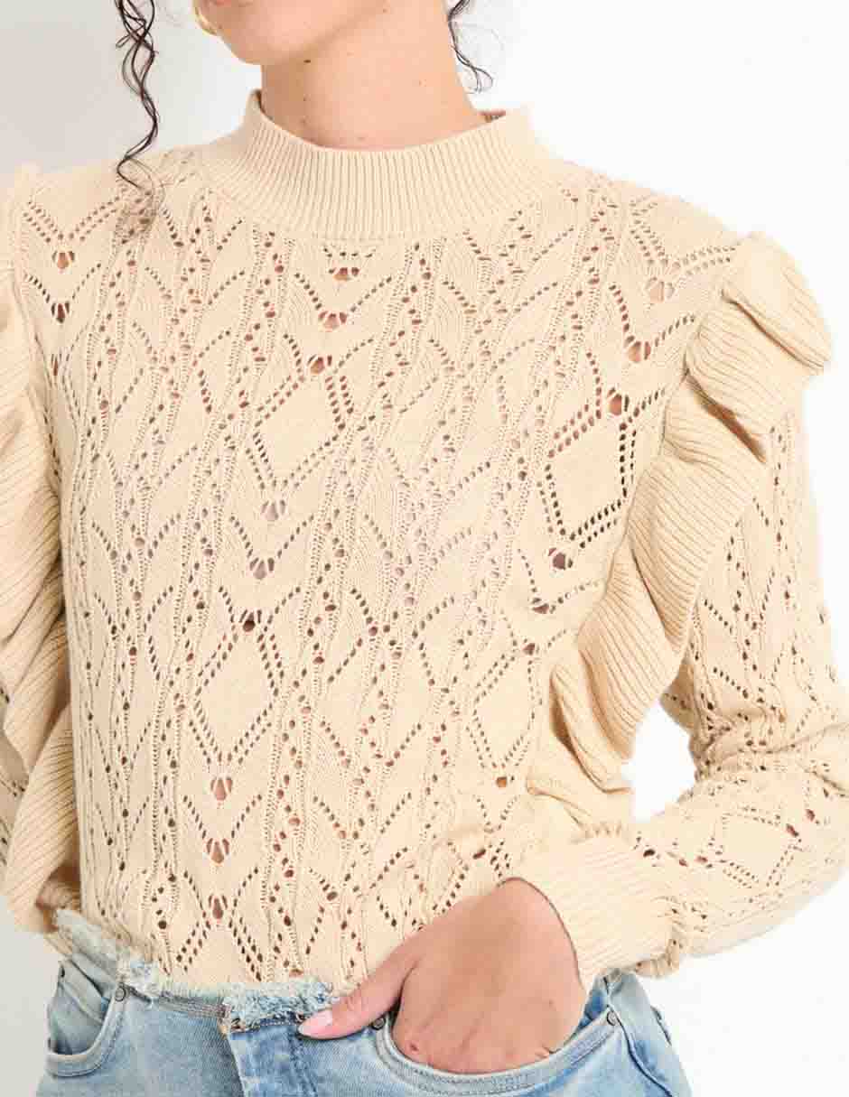 Suéter Week By Weekend cuello alto para mujer