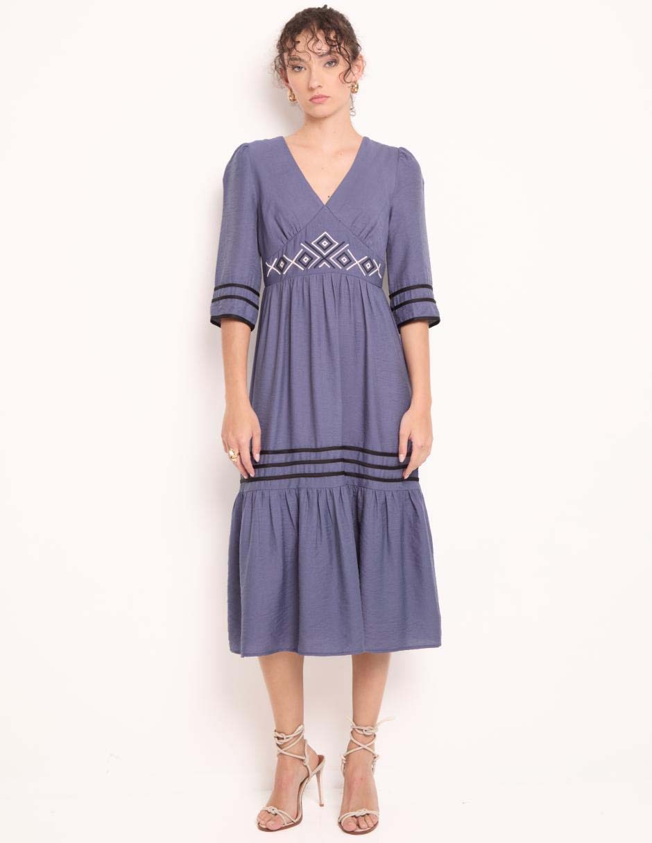 Vestido midi casual para mujer Vestido midi casual para mujer
