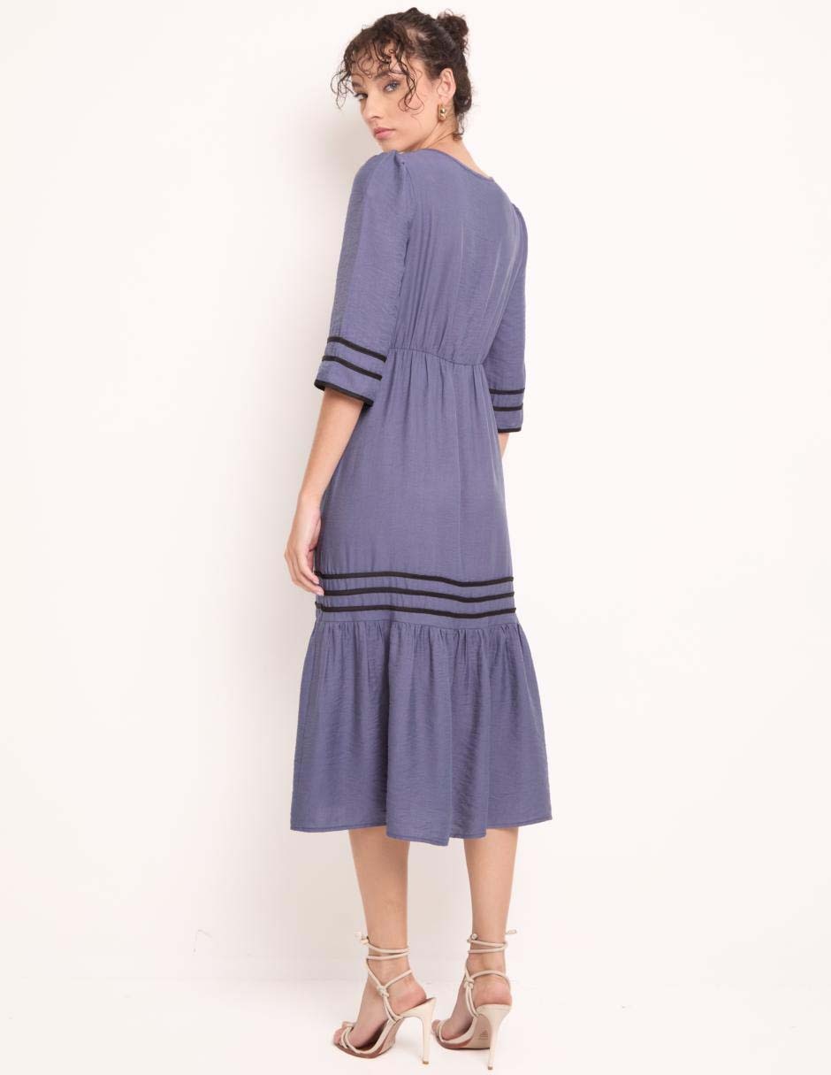 Vestido midi casual para mujer