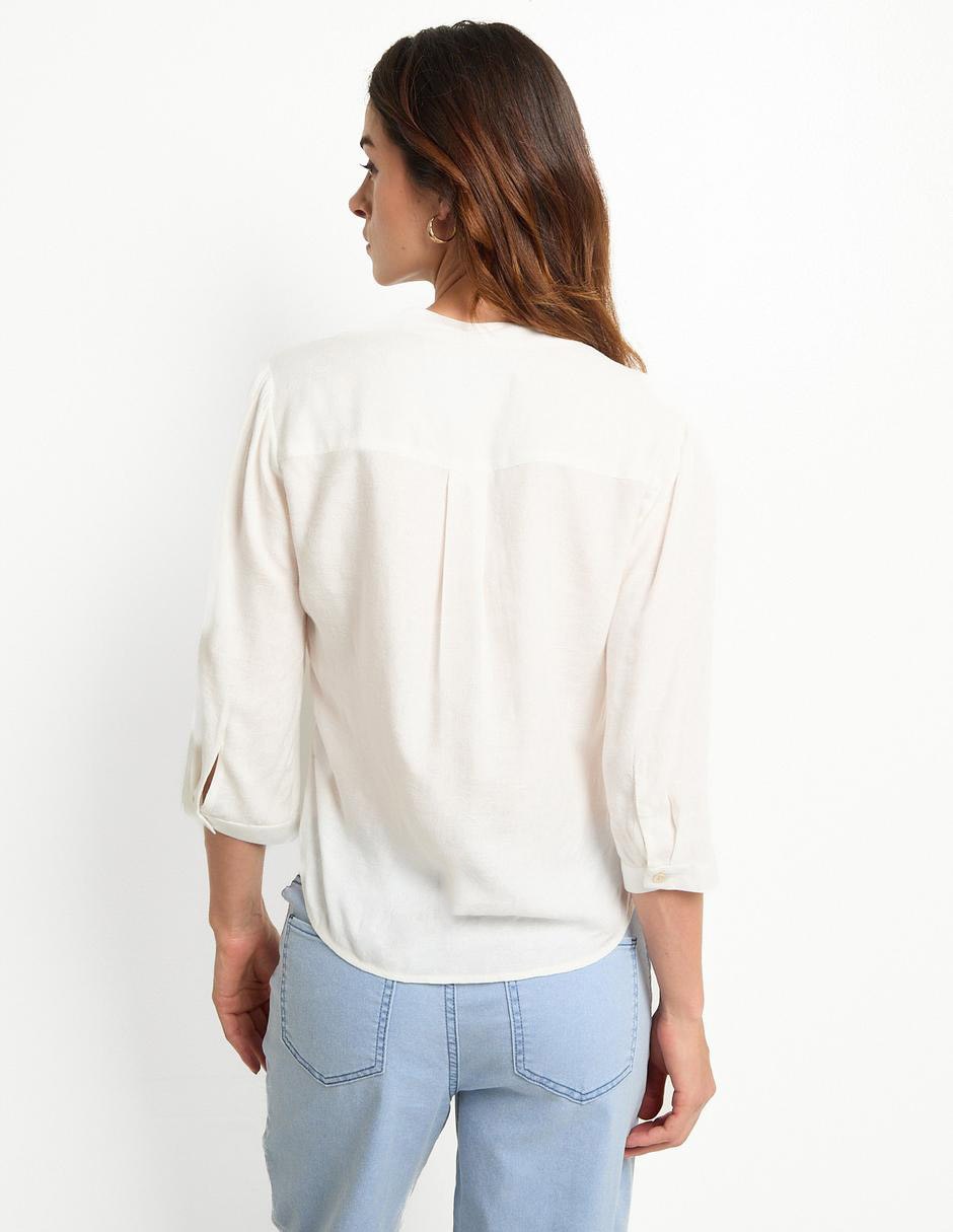 Blusa Morethanangels manga larga para mujer 4