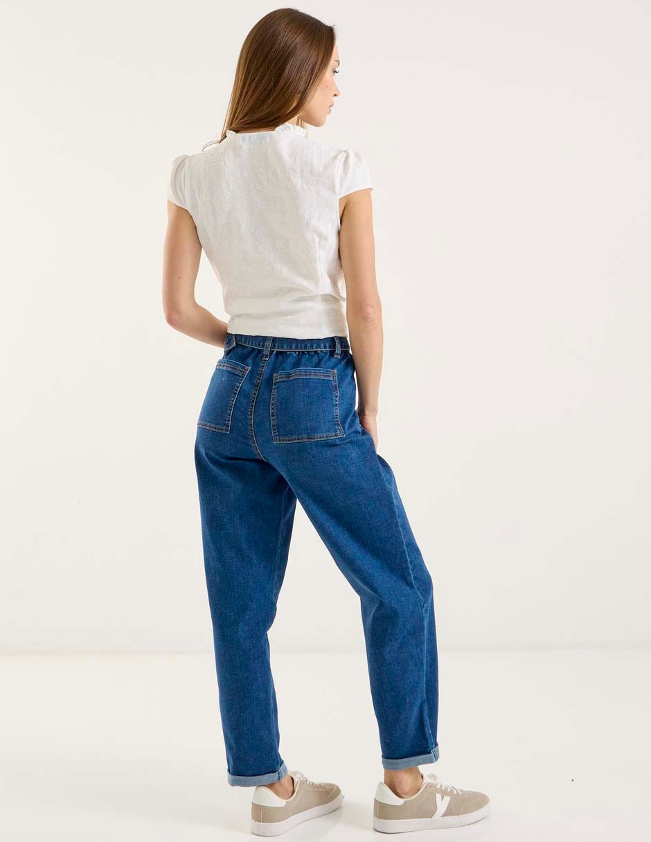 Jeans straight para mujer 4
