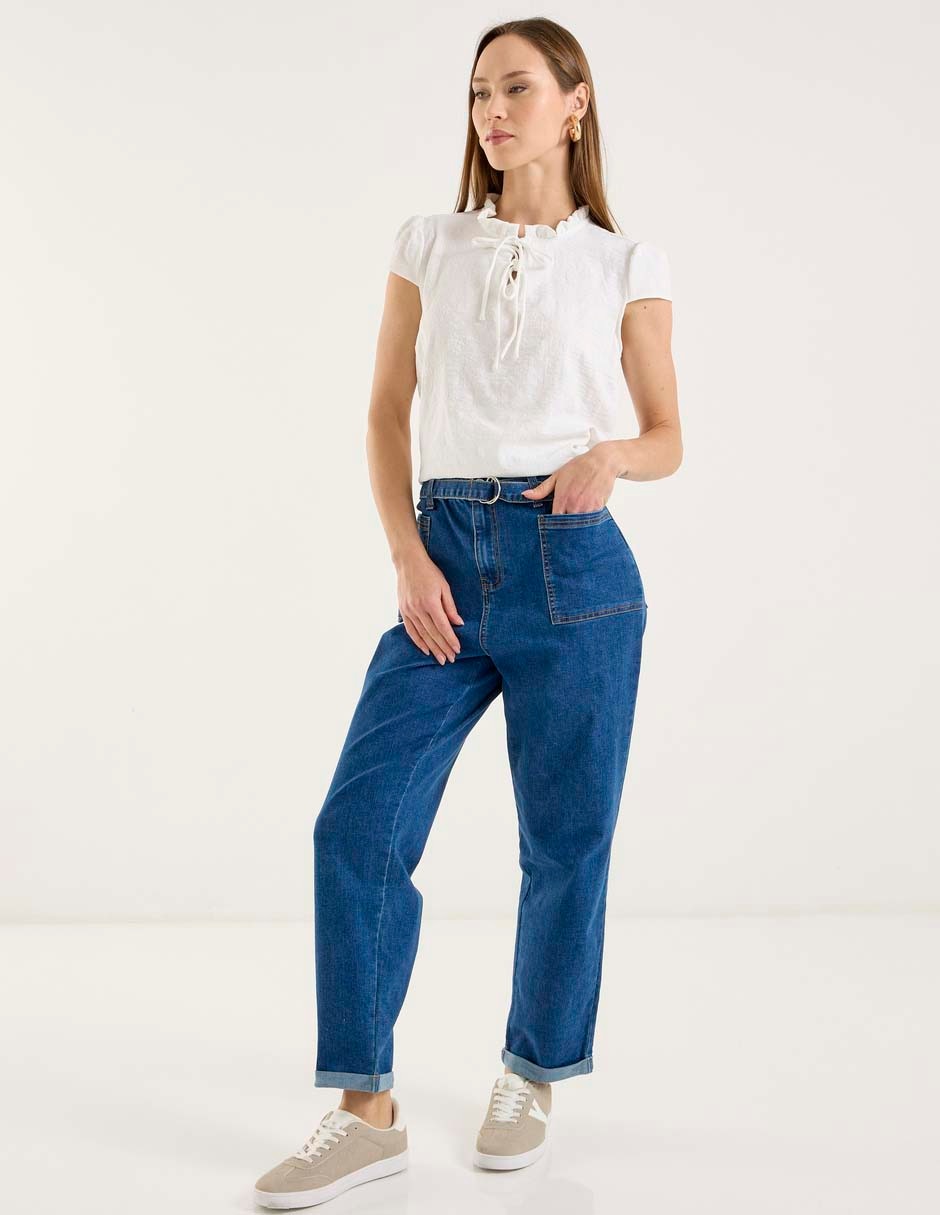 Jeans straight para mujer 3
