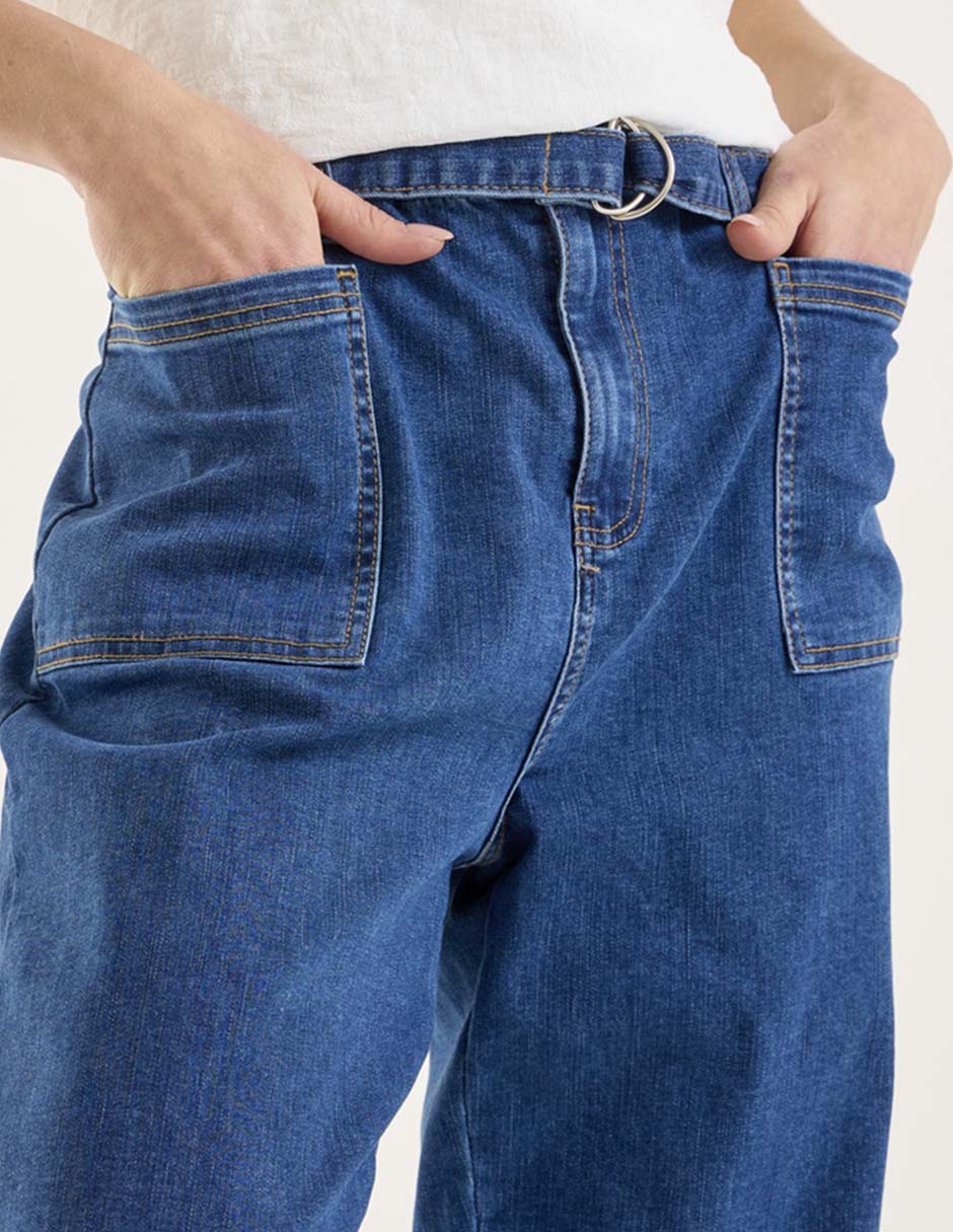 Jeans straight para mujer 2
