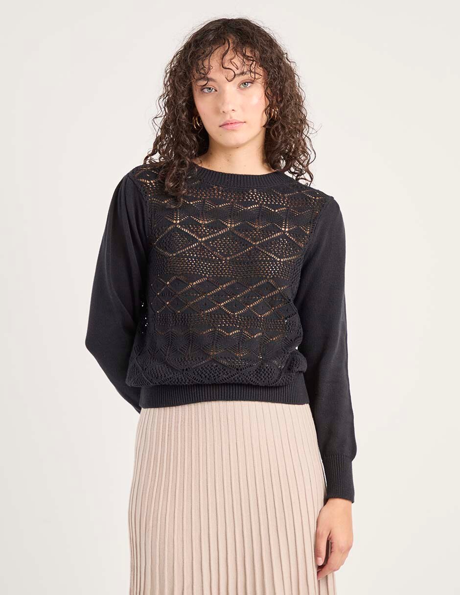 Suéter cuello redondo para mujer Suéter cuello redondo para mujer