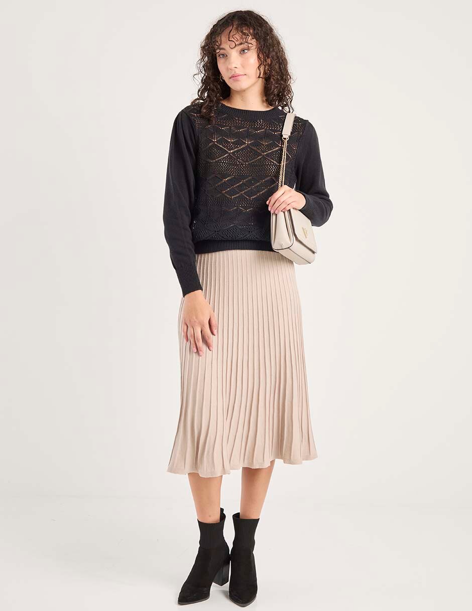 Suéter cuello redondo para mujer 3