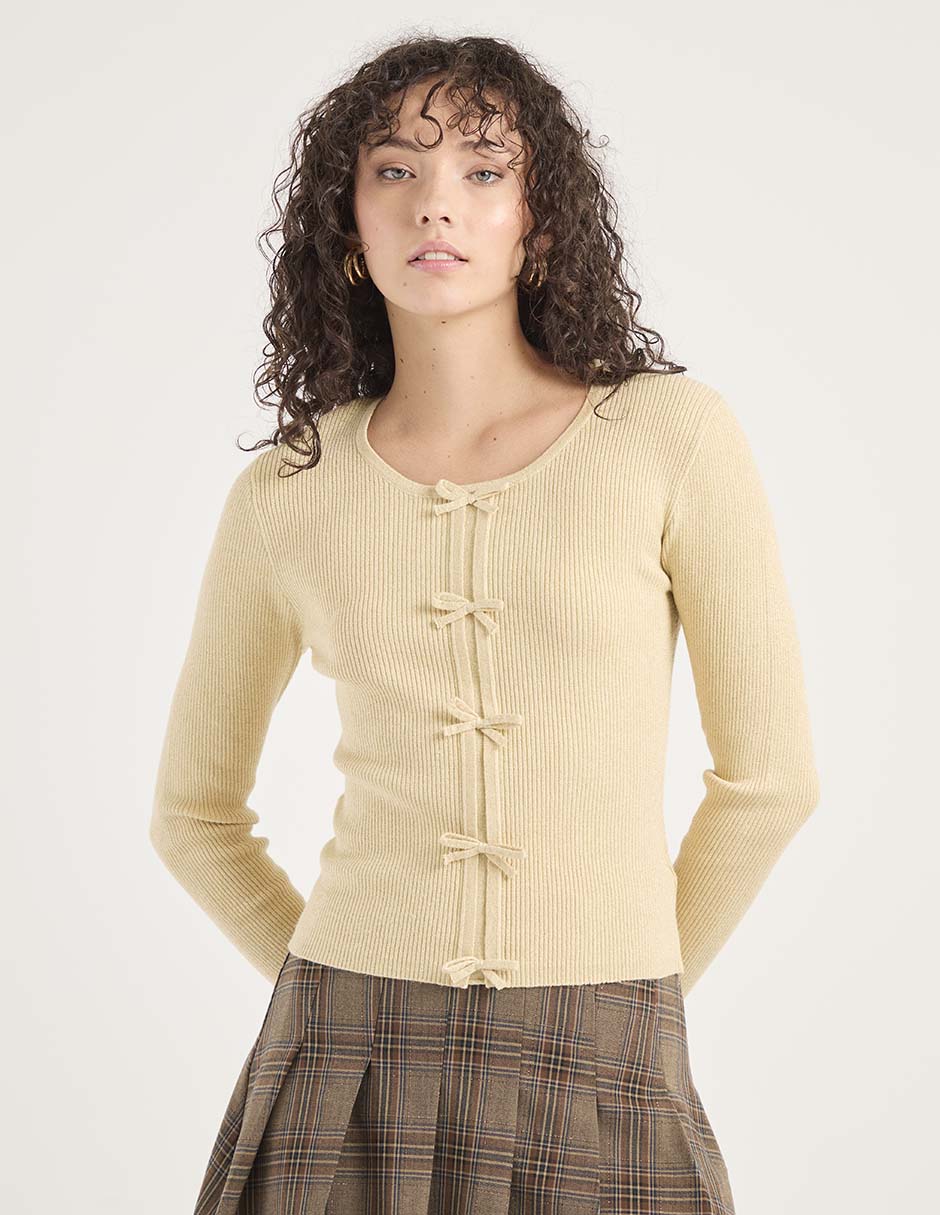 Suéter cuello redondo para mujer Suéter cuello redondo para mujer