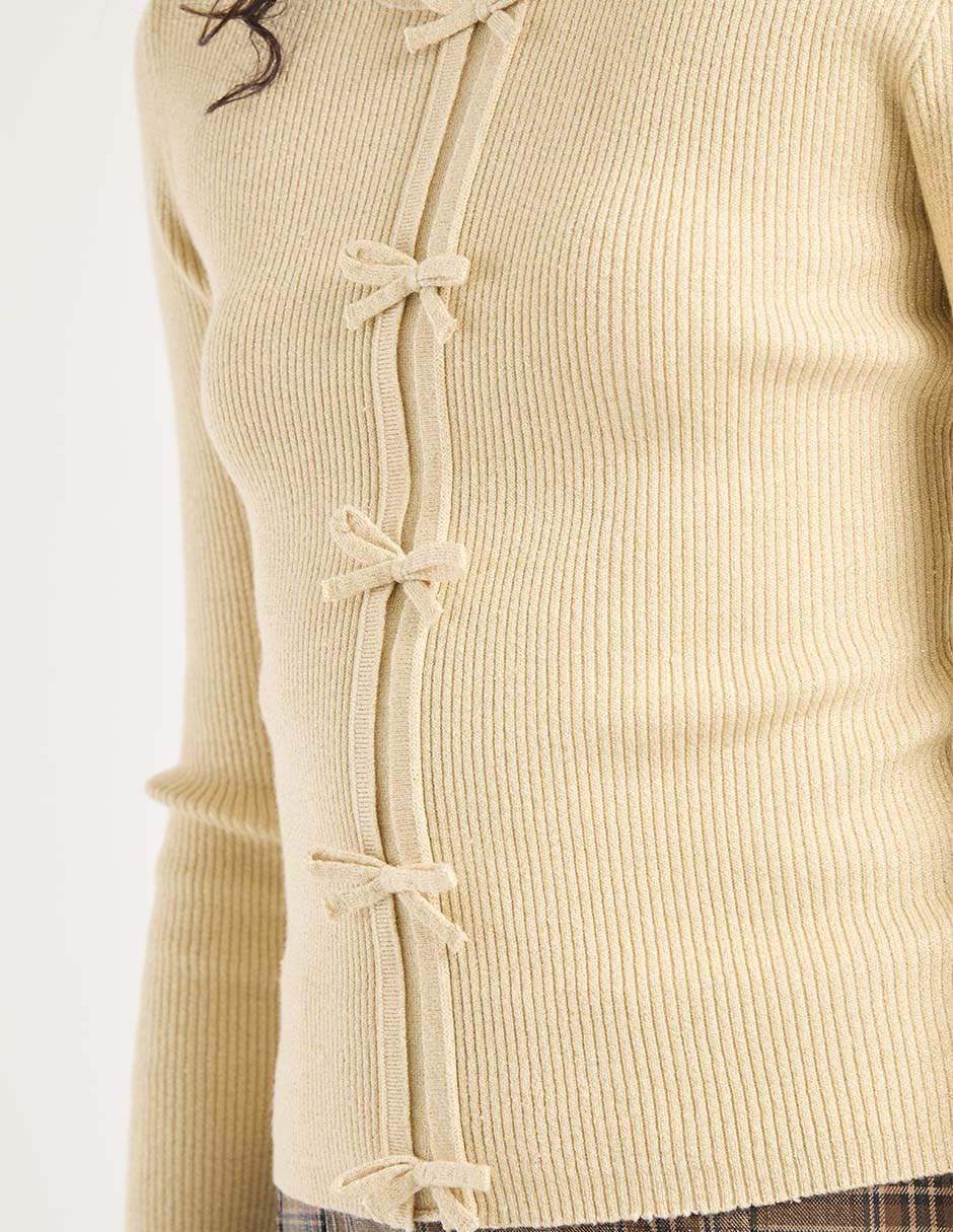 Suéter cuello redondo para mujer 2