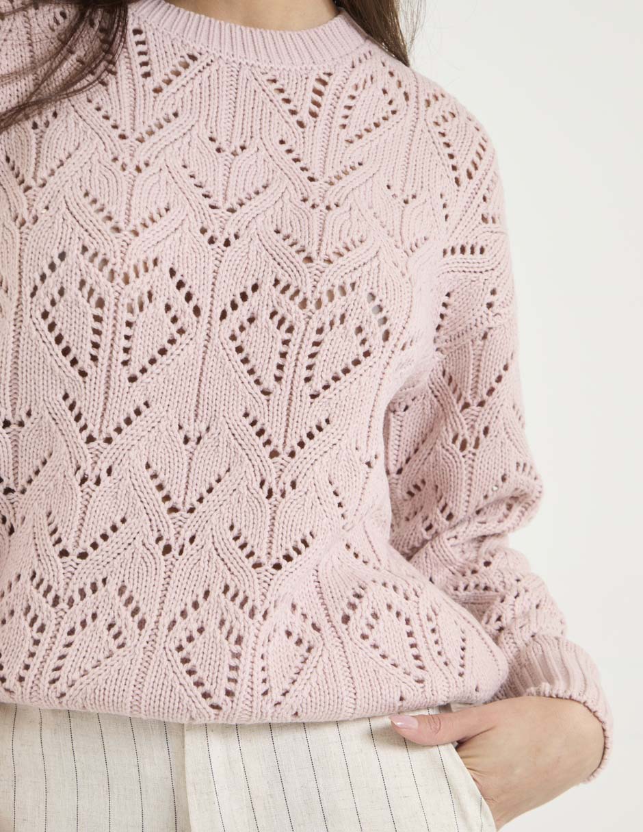 Suéter cuello redondo para mujer 3