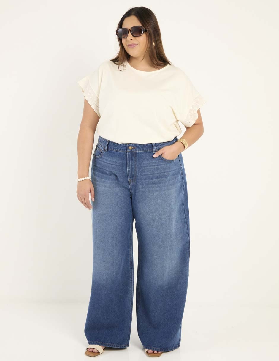 Jeans amplio para mujer