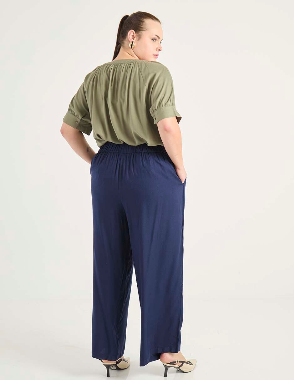 Pantalón relaxed amplio para mujer 5