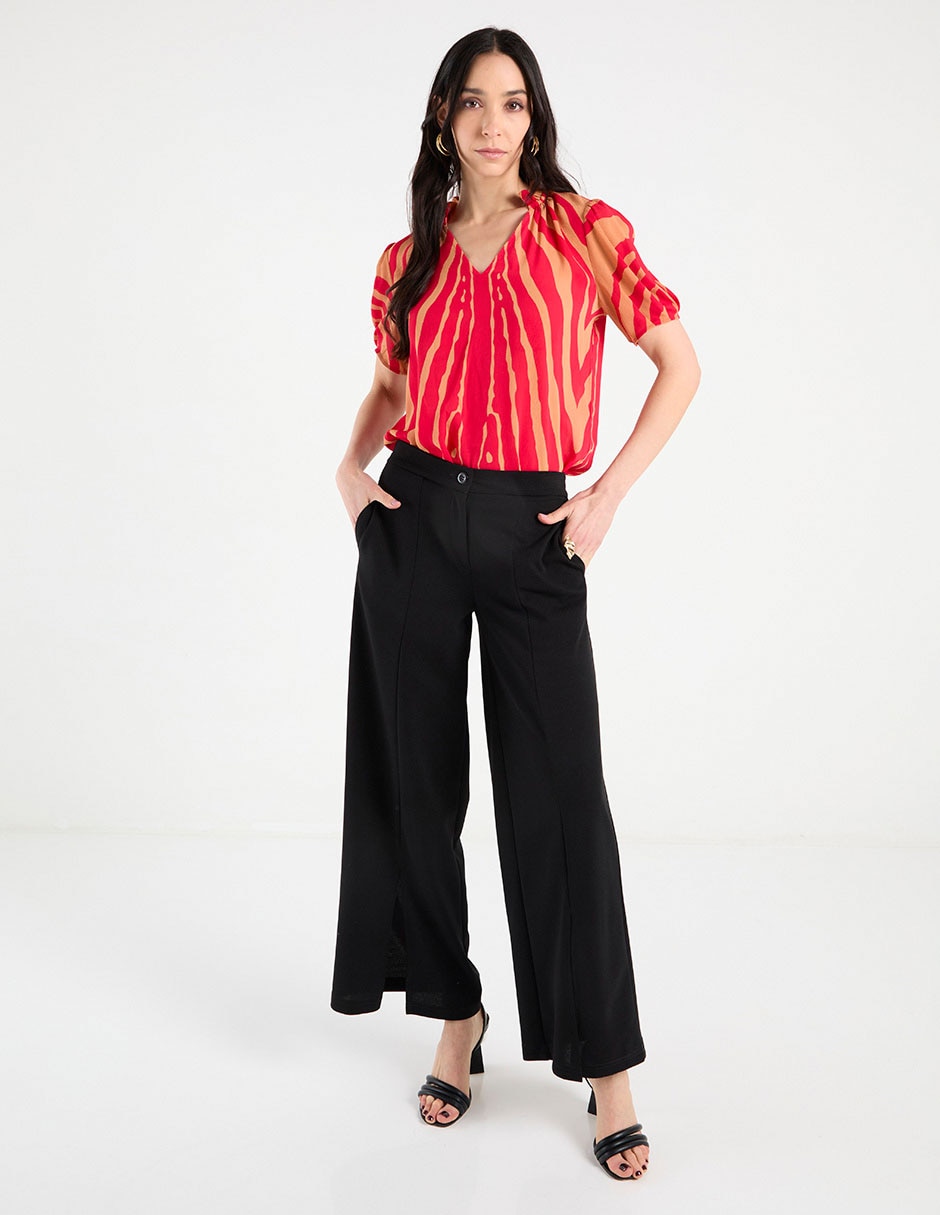 Blusa Liz& manga corta para mujer 8