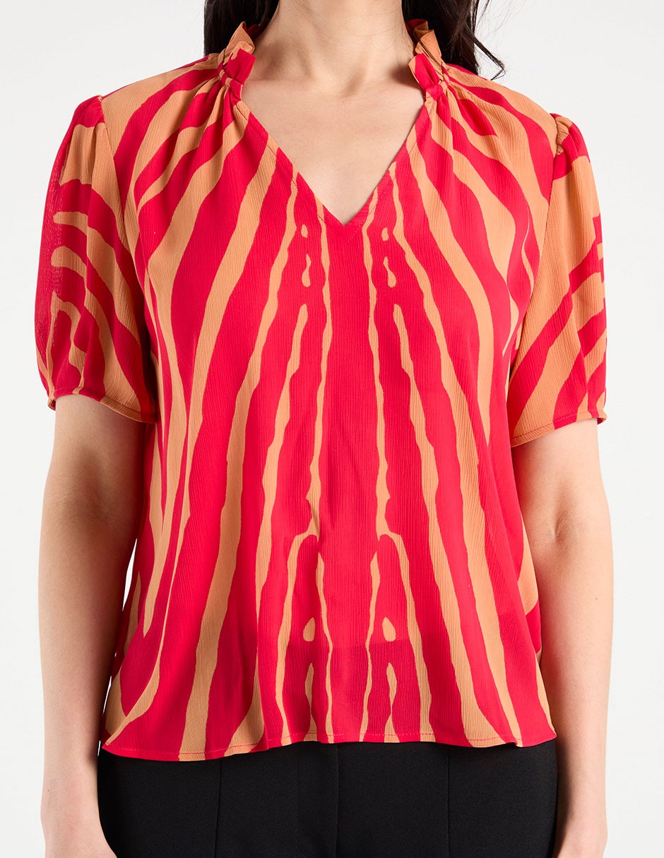 Blusa Liz& manga corta para mujer 12