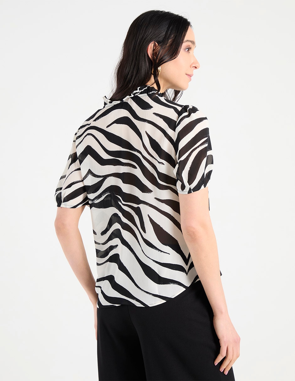 Blusa Liz& manga corta para mujer 9