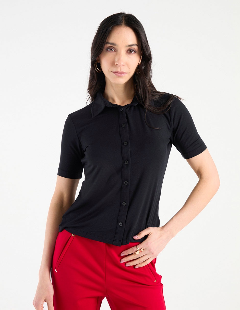 Blusa Liz& manga corta para mujer 1