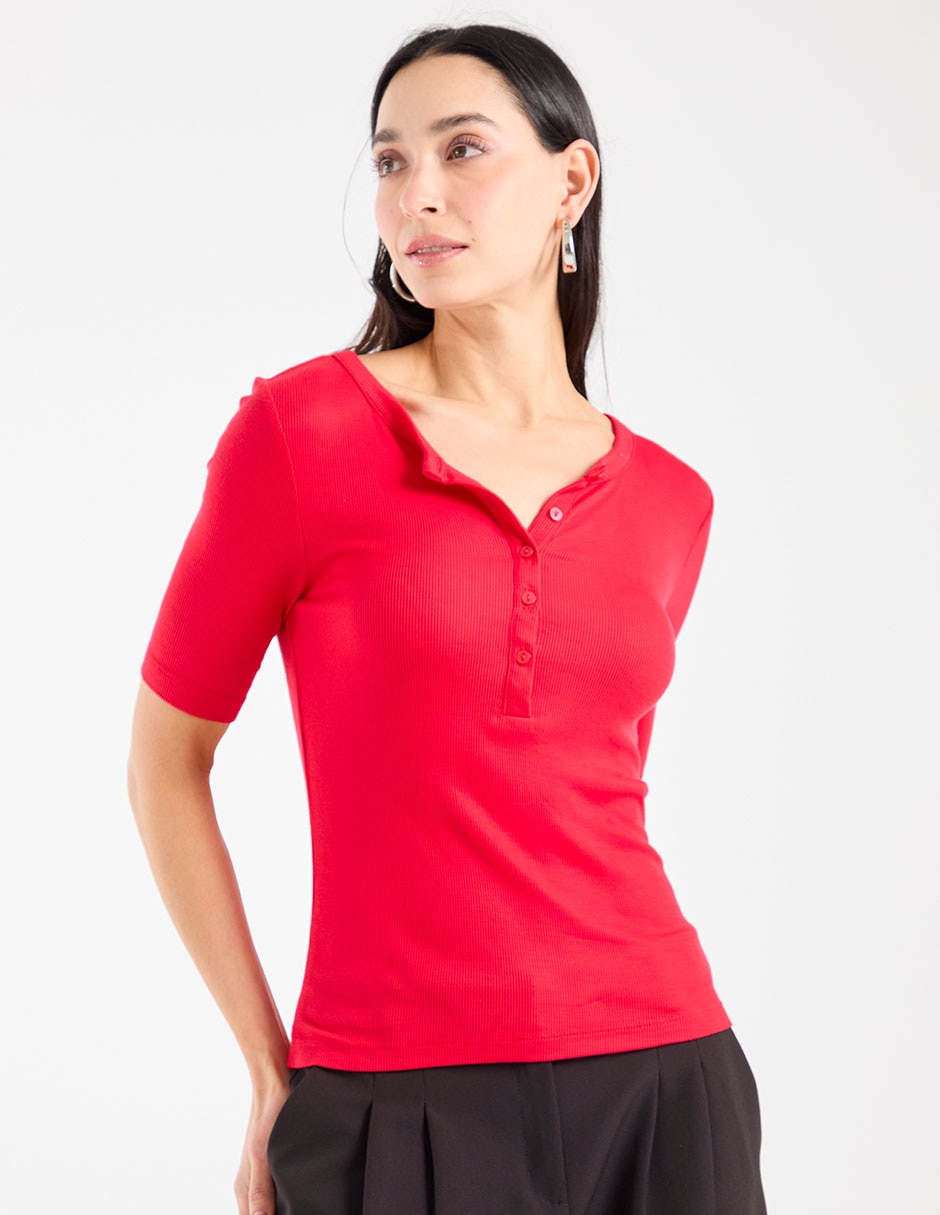 Blusa Liz& manga corta para mujer 1