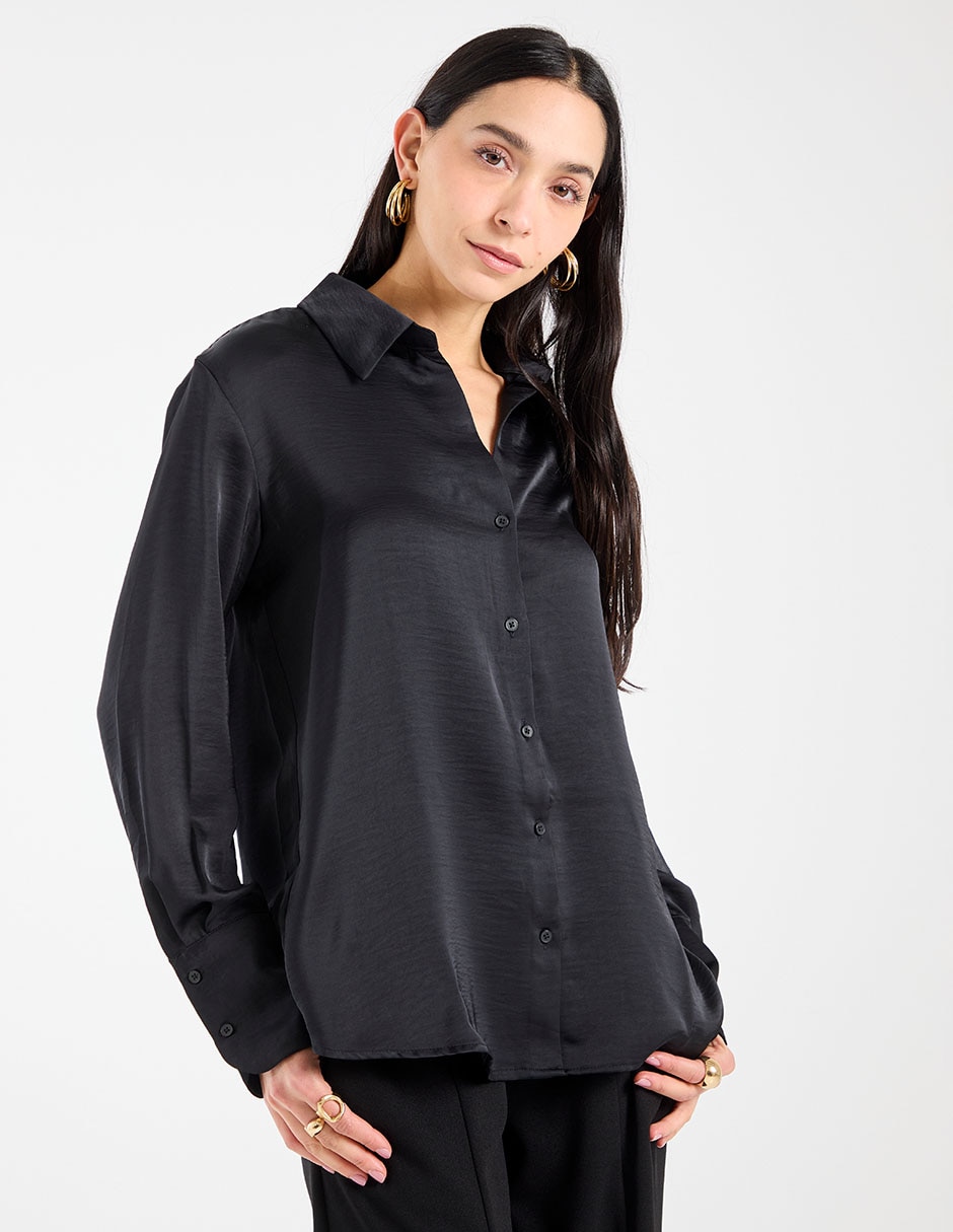 Blusa Liz& manga larga para mujer 1
