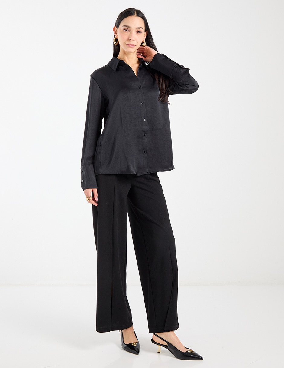 Blusa Liz& manga larga para mujer 8