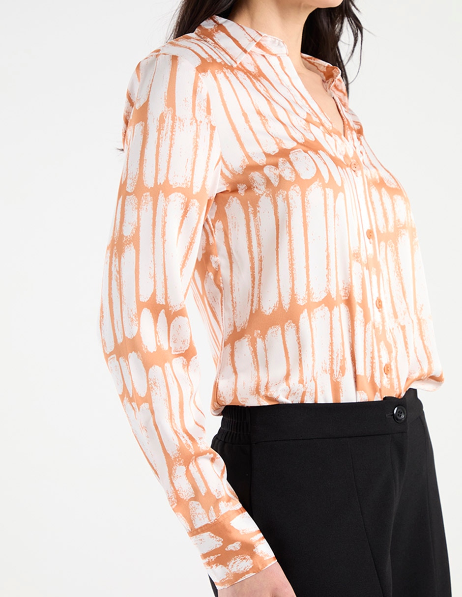 Blusa Liz&Co by Liz Claiborne manga larga para mujer