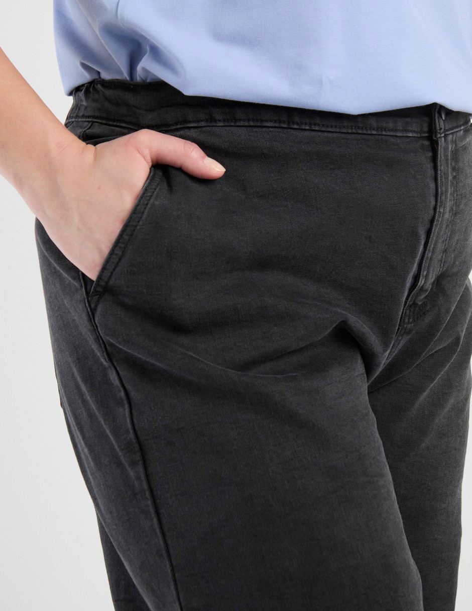Jeans wide leg Contempo Plus para mujer