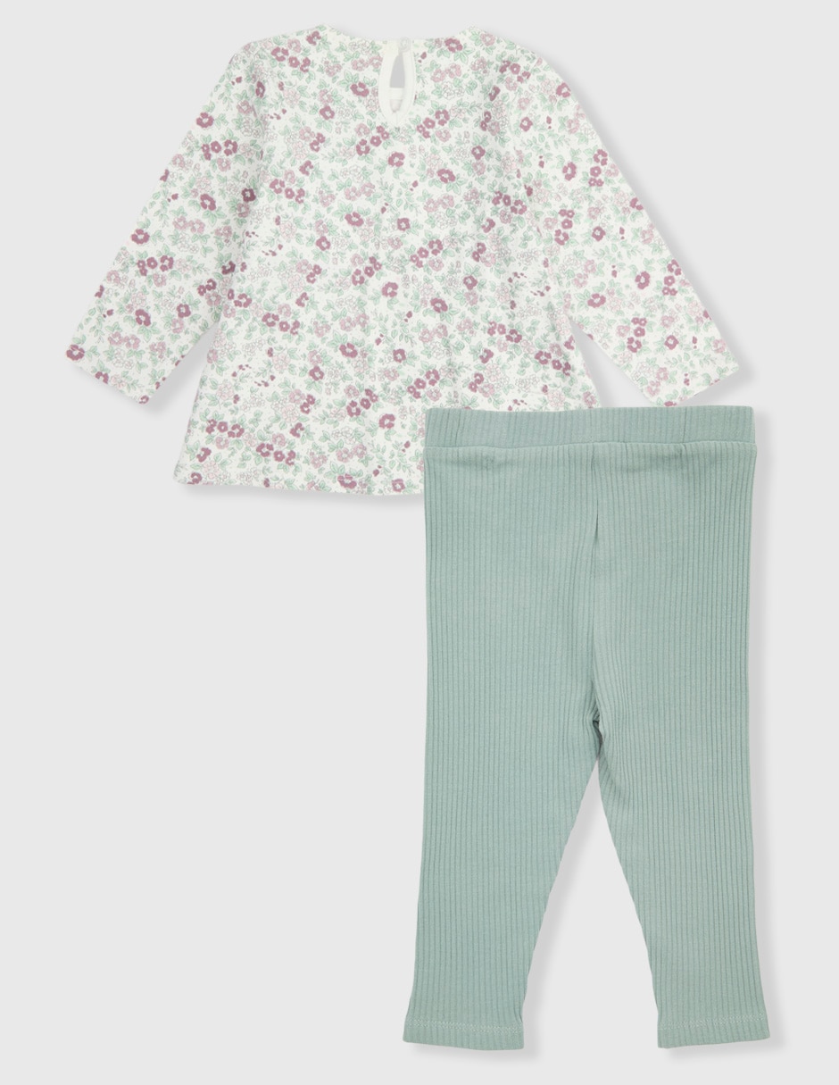 Conjunto pantalón de algodón para bebé niña 2 piezas 2