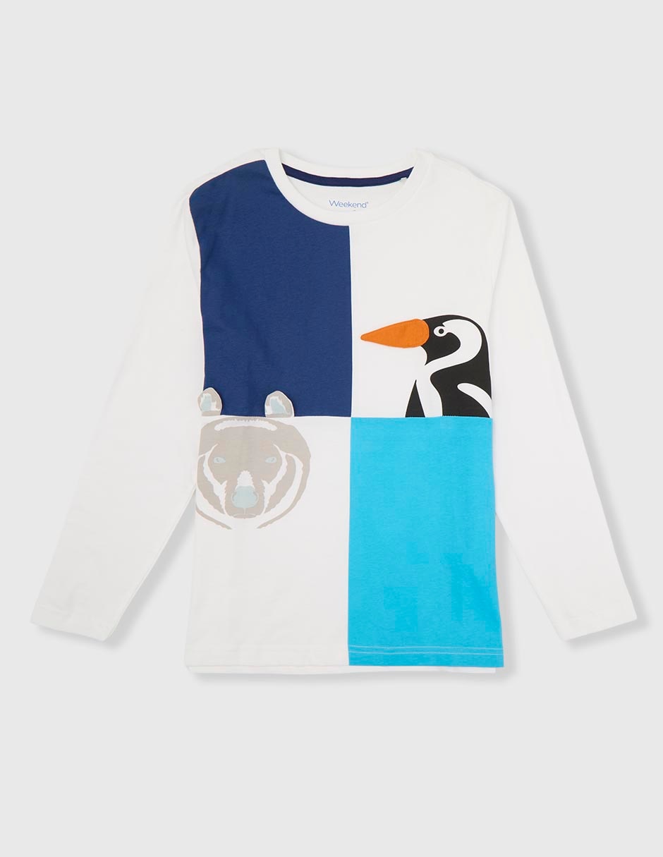Playera manga larga para niño Playera manga larga para niño