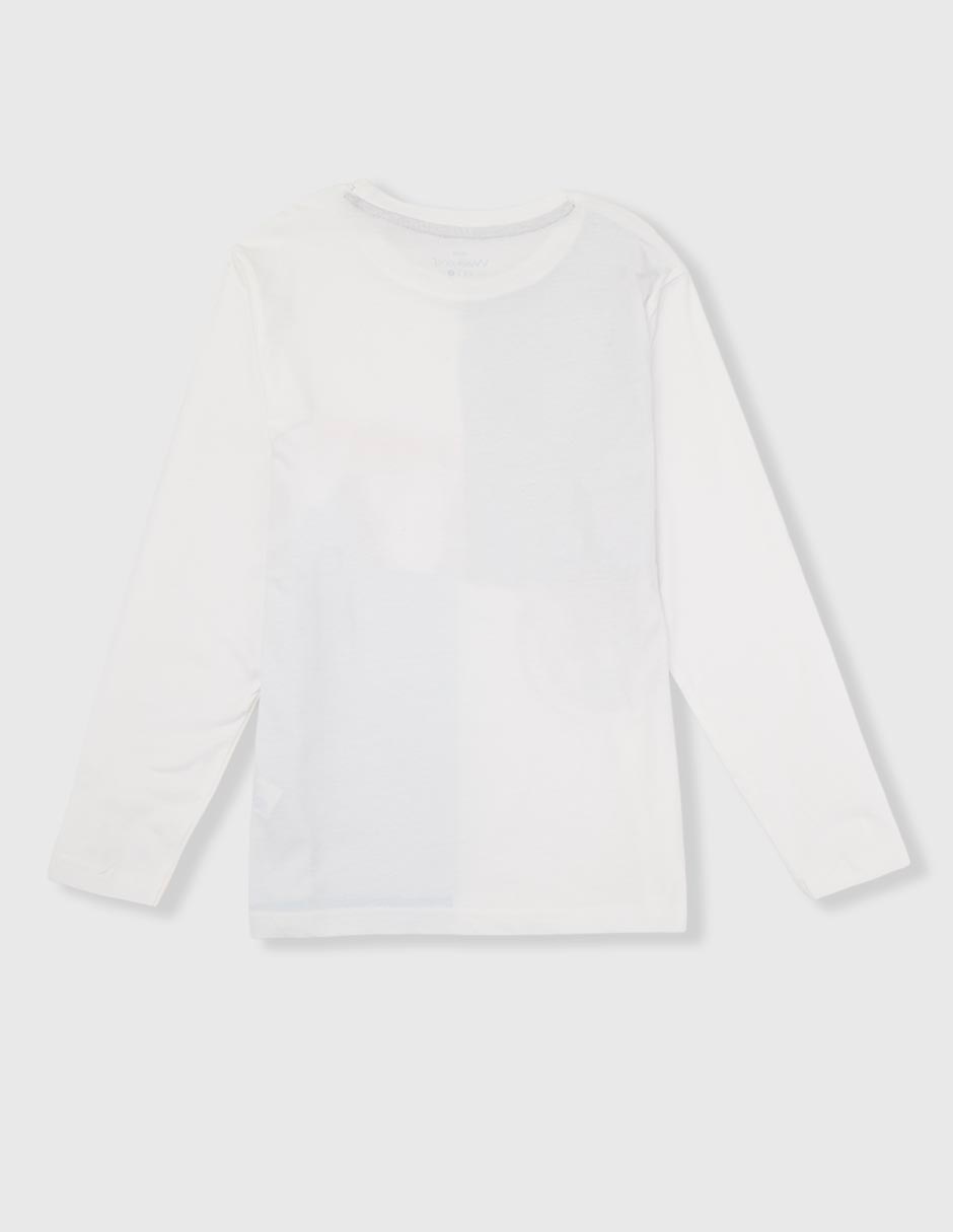 Playera manga larga para niño