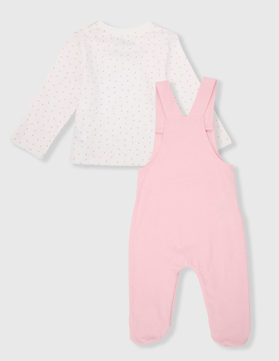 Conjunto de algodón para bebé niña 2 piezas 7