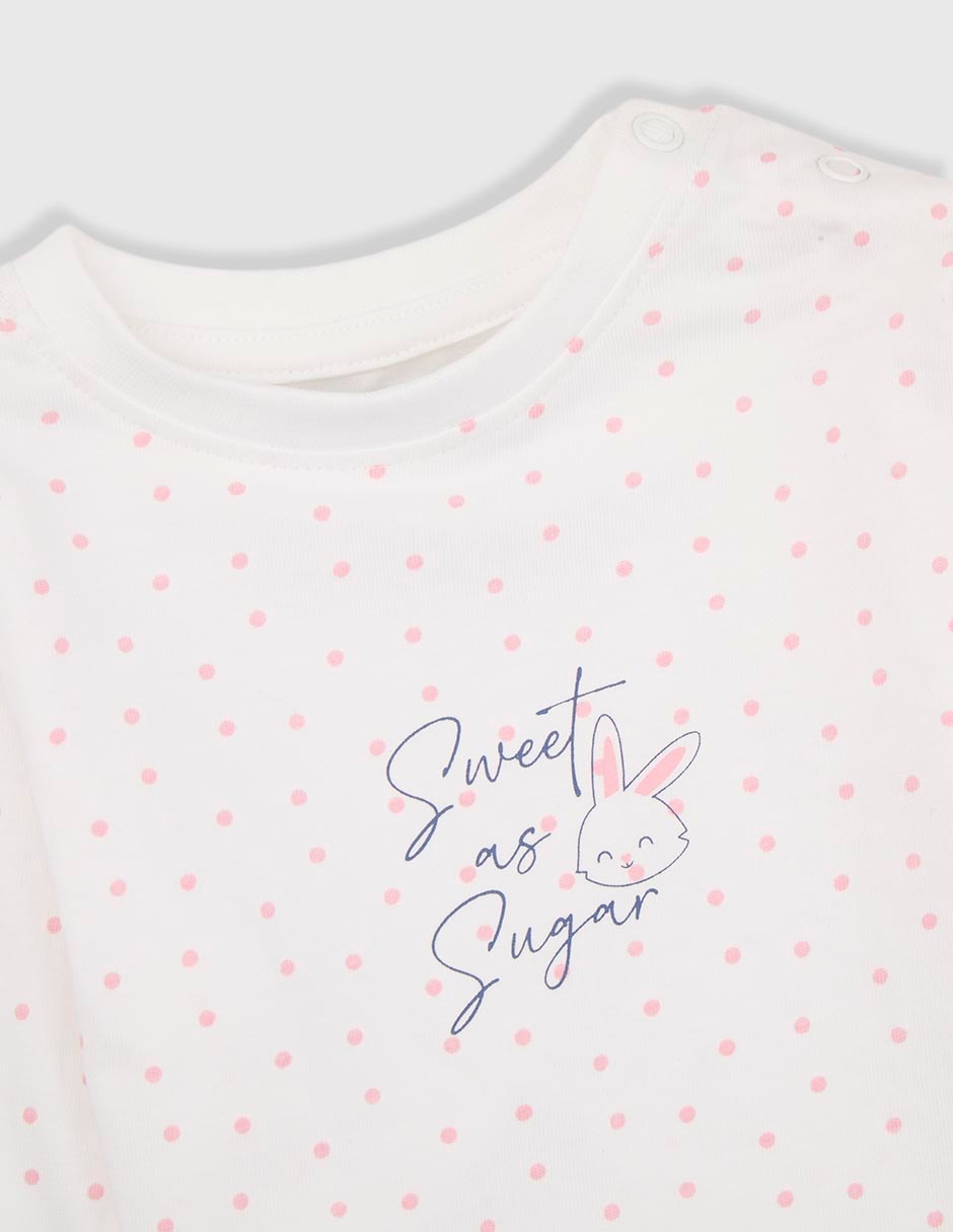 Conjunto de algodón para bebé niña 2 piezas