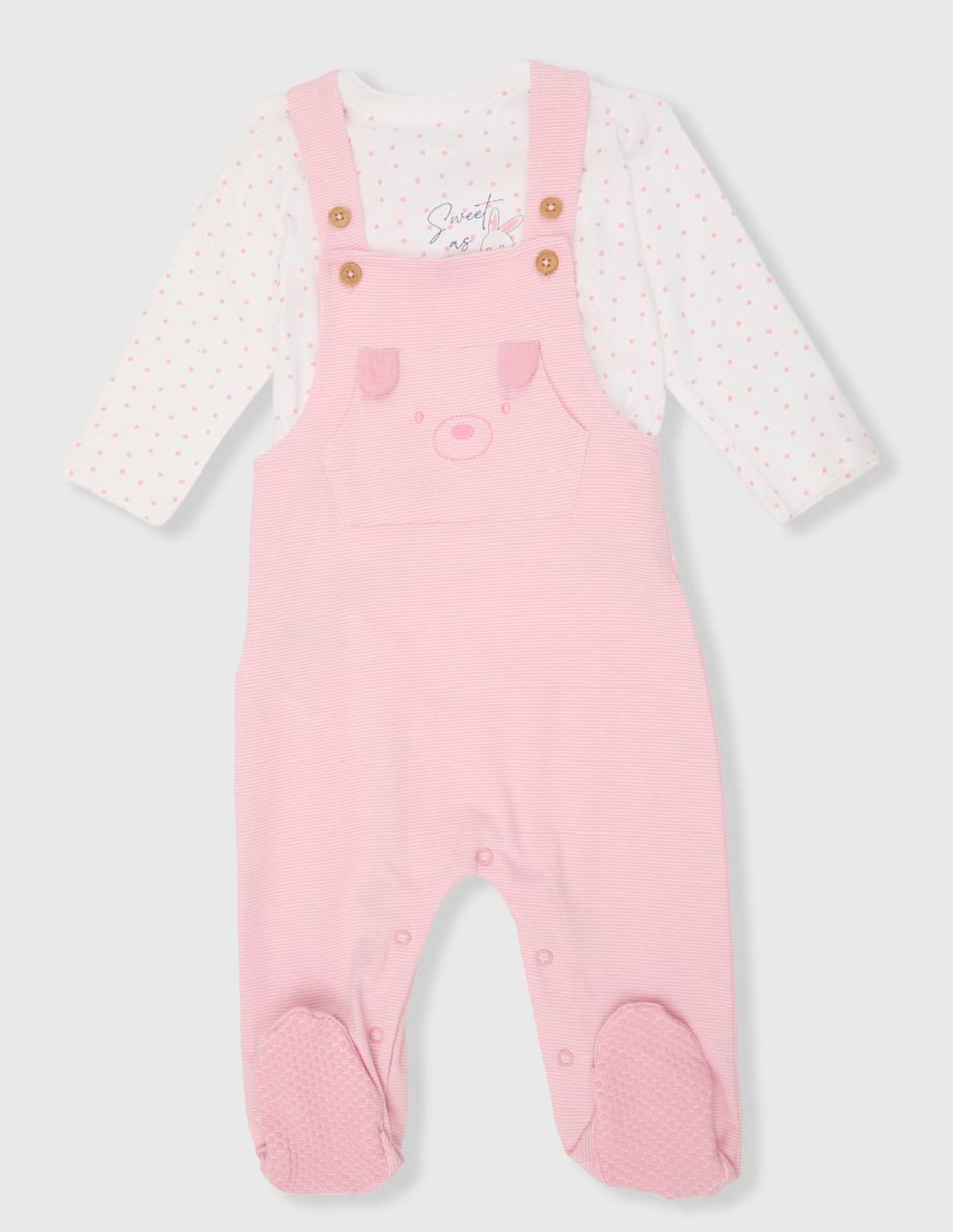 Conjunto de algodón para bebé niña 2 piezas 6