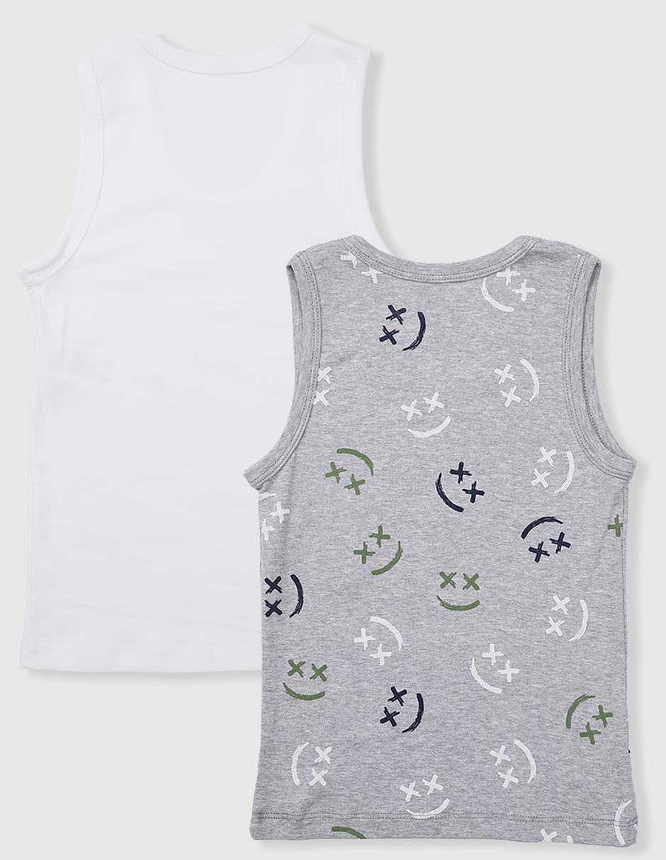 Set camiseta cuello redondo para niño