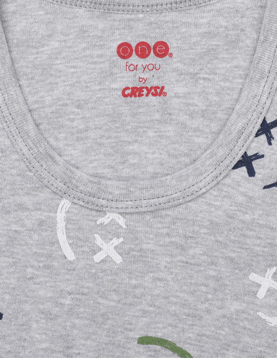 Set camiseta cuello redondo para niño
