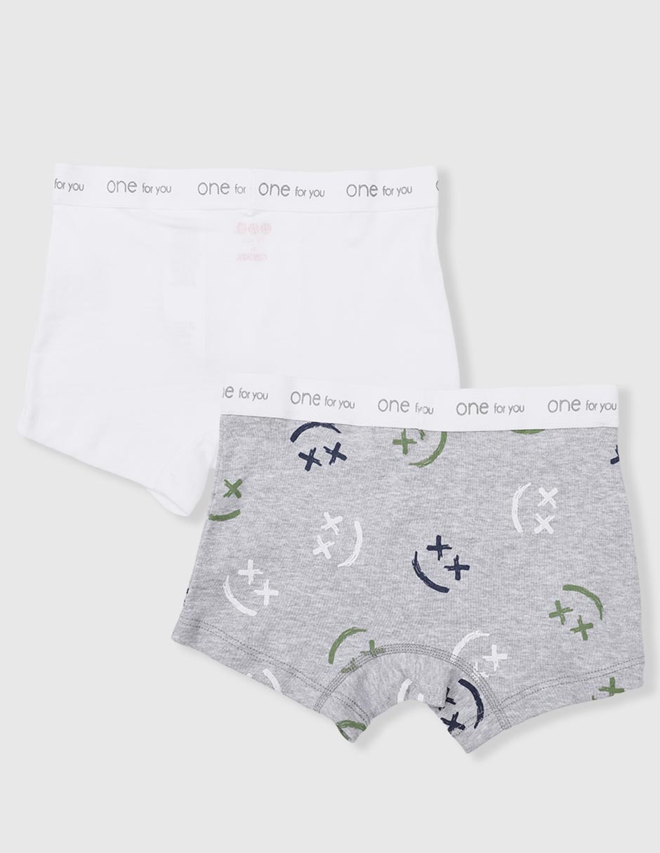 Set bóxer de algodón para niño