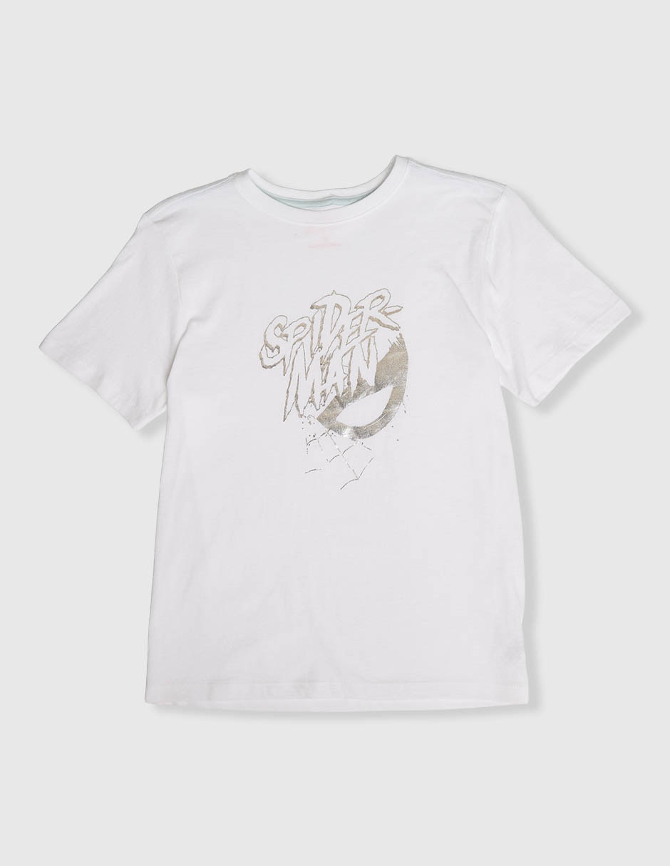 Playera Disney Dtr Spider-Man Marvel manga corta para niño