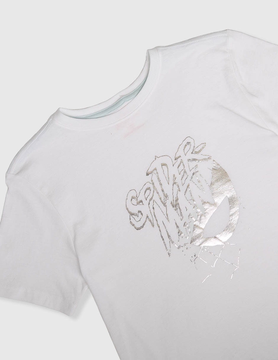 Playera Disney Dtr Spider-Man Marvel manga corta para niño