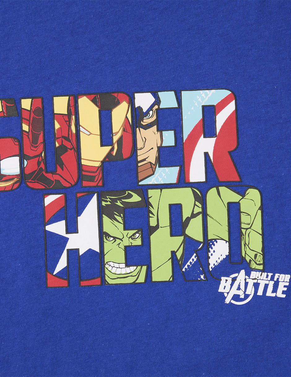 Playera Marvel DTR Avengers manga corta para niño