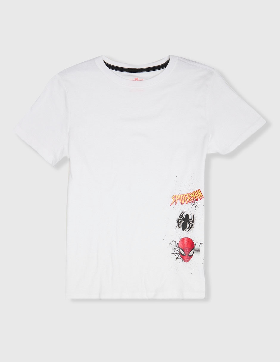 Playera Spider-Man Marvel manga corta para niño