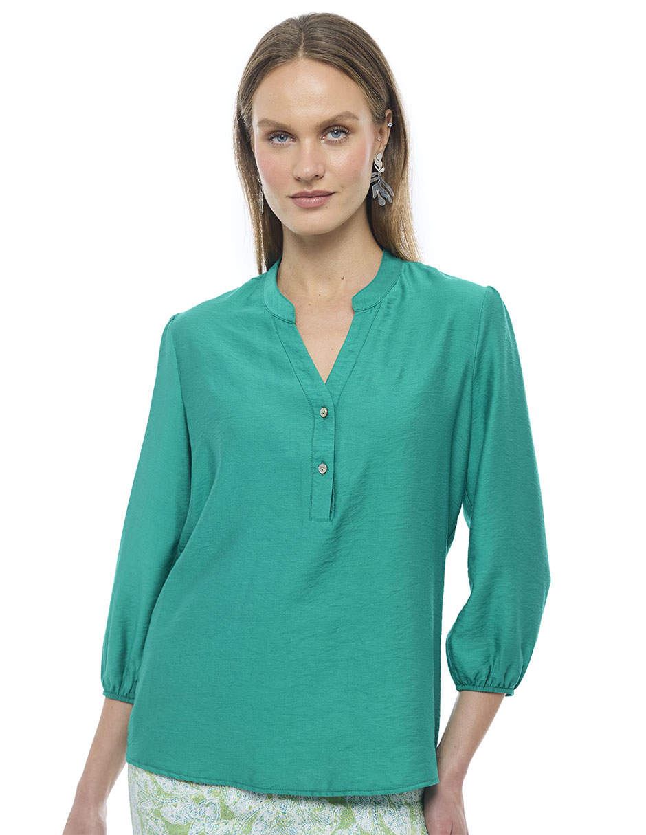 Blusa Alexis manga 3/4 para mujer