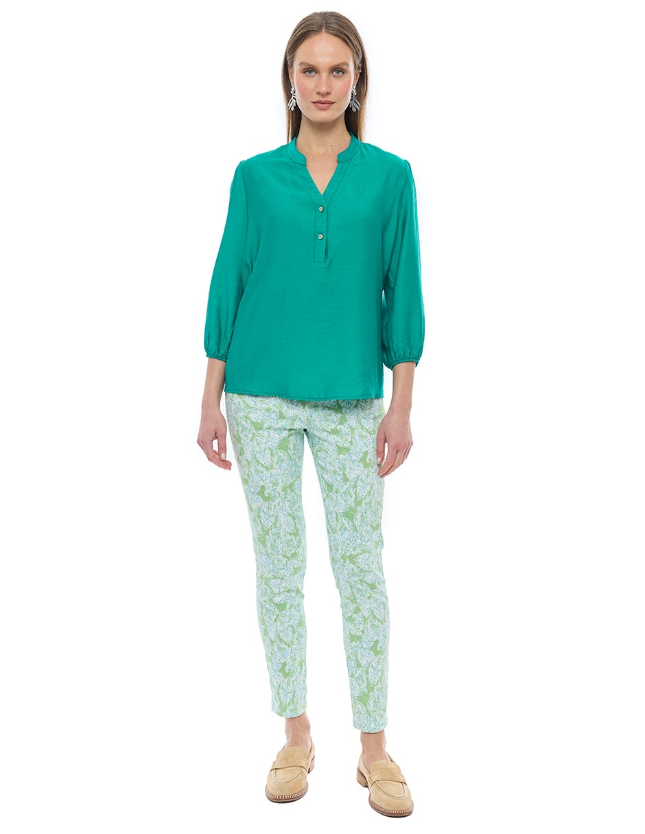 Blusa Alexis manga 3/4 para mujer